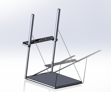 3D модель Борт откидной с механической платформой