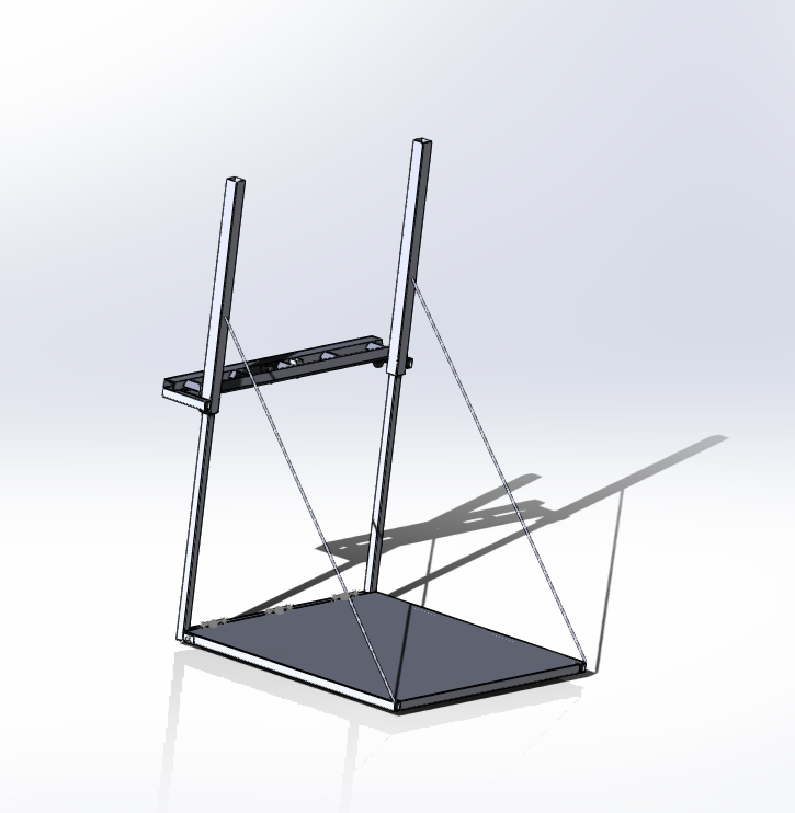 3D модель Борт откидной с механической платформой