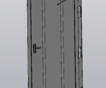 3D модель Дверь одноконтурная 2050х960