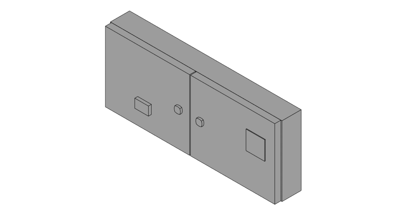 3D модель Щит навесной электротехнический Eaton Memshield 3