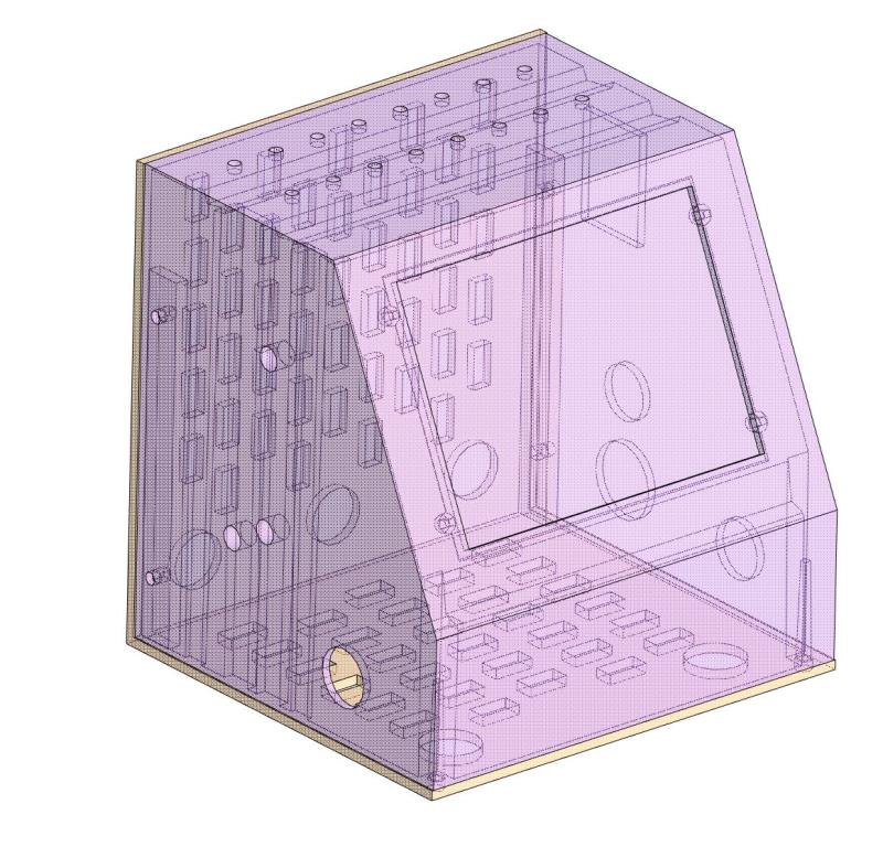 Чертеж Корпус блока управления для термопресса