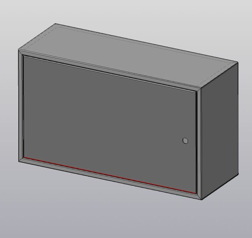 3D модель Параметрическая модель электроящика