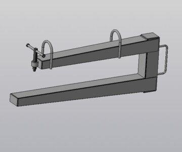 3D модель Захват лестничного марша ЗЛМ-2500