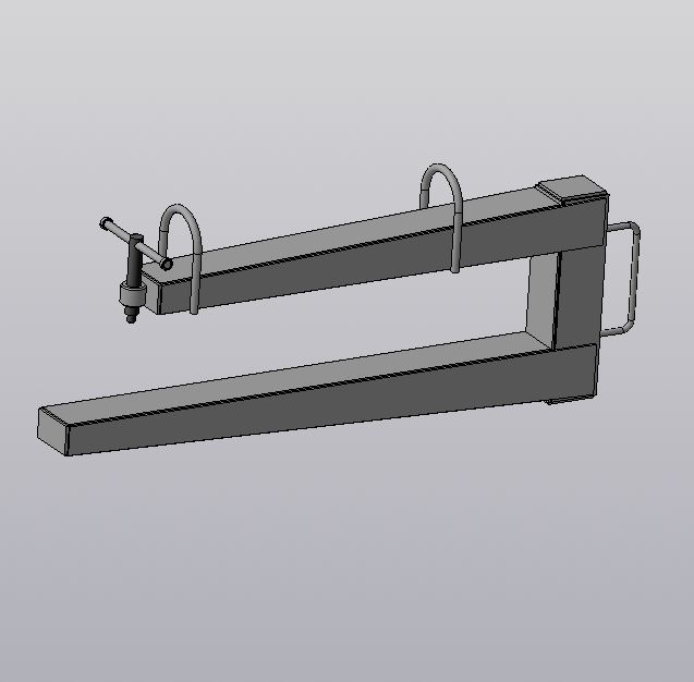 3D модель Захват лестничного марша ЗЛМ-2500
