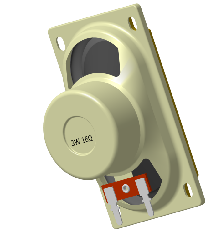 3D модель Головка динамическая FBS5090, мощностью 3Вт