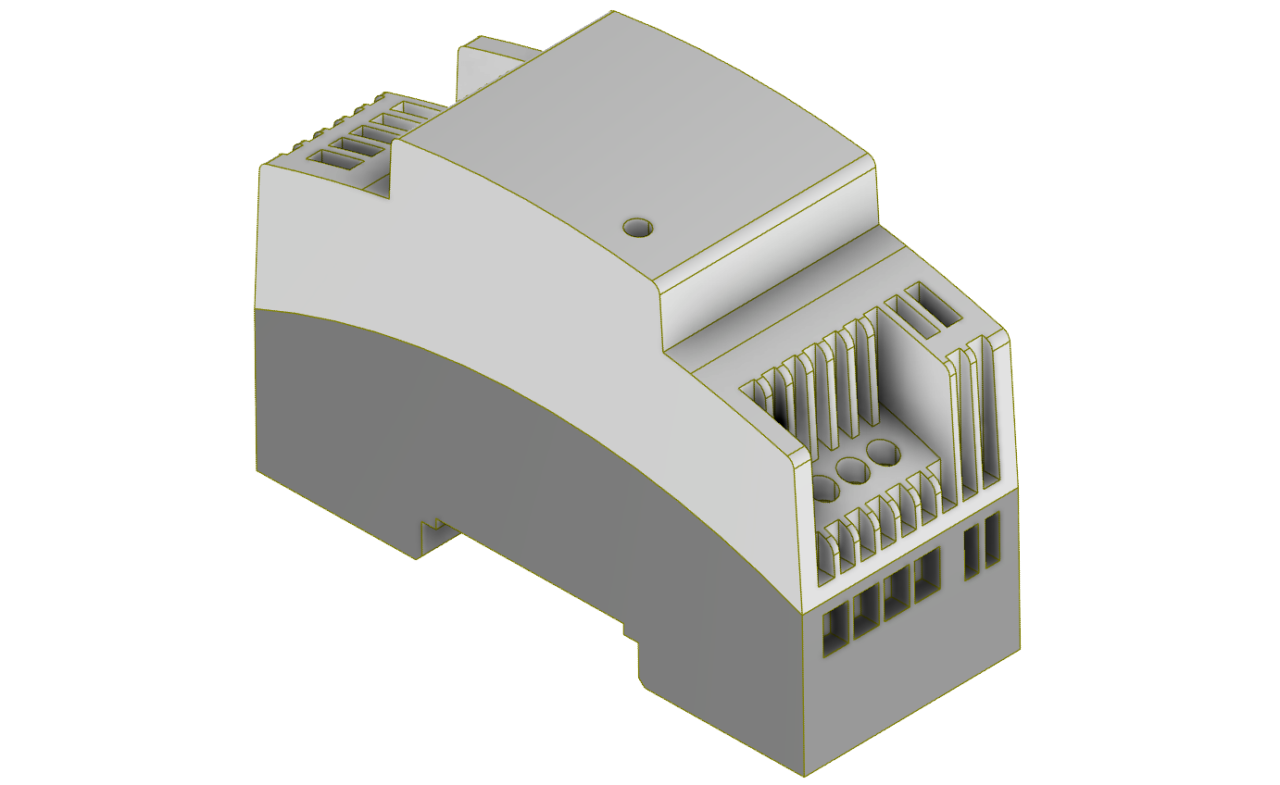 3D модель Блок питания для промышленной системы Digiware от ABB