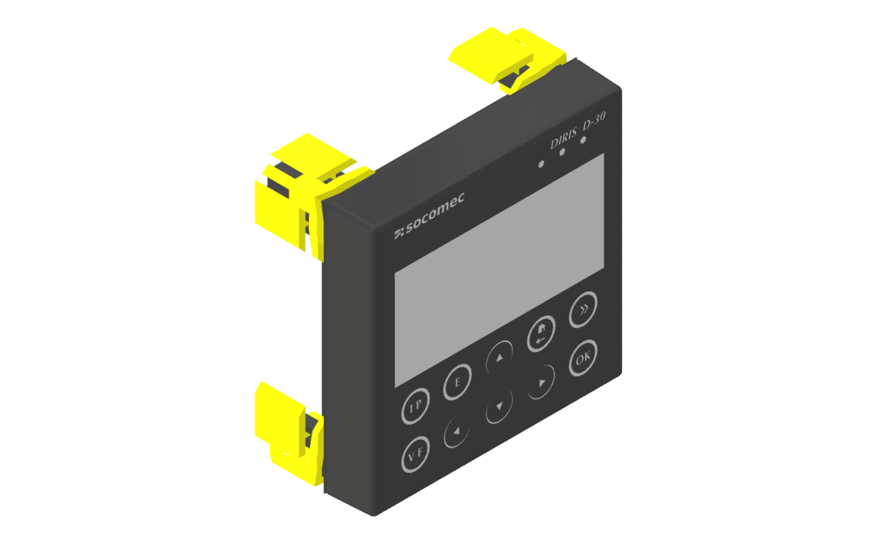 3D модель Удалённый одноточечный дисплей / индикатор DIRIS D-30