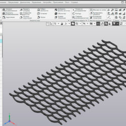 3D модель Просечно-вытяжной лист. ТУ 36-26.11-5-89 (ГОСТ 8706-78)