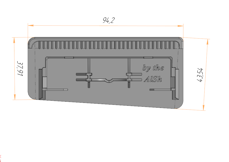 3D модель Ручка бардачка к UAZ Patriot