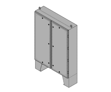 3D модель Напольный (стоячий) панельный щит серии Eaton B-Line-604812-4FDQT