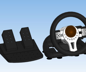 3D модель Руль Defender Forsage GTR (в сборе)