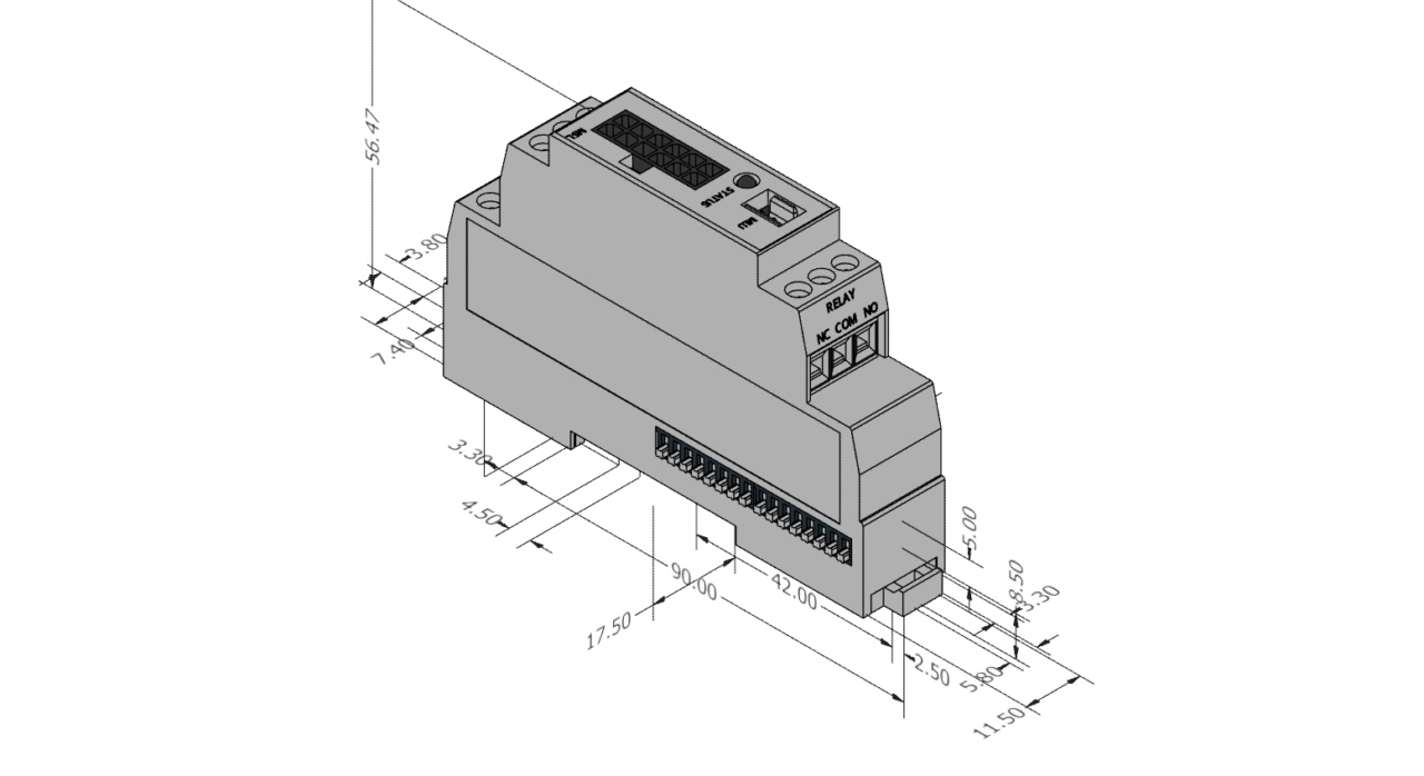 3D модель Модуль-карта обработки и передачи данных Eaton Exertherm-810021