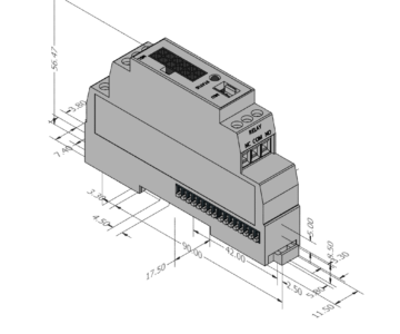 3D модель Модуль-карта обработки и передачи данных Eaton Exertherm-810021