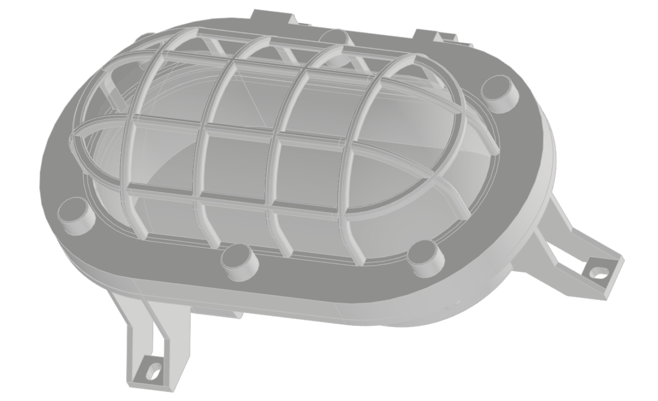 Чертеж Промышленный взрывозащищённый  светильник Cooper Crouse-Hinds EU-AB052110110001