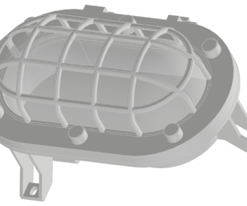 Чертеж Промышленный взрывозащищённый  светильник Cooper Crouse-Hinds EU-AB052110110001