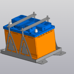 3D модель Аккумулятор 6СТ-75 VL750A
