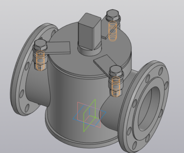 3D модель Пескоподачик Ду80 Ру16