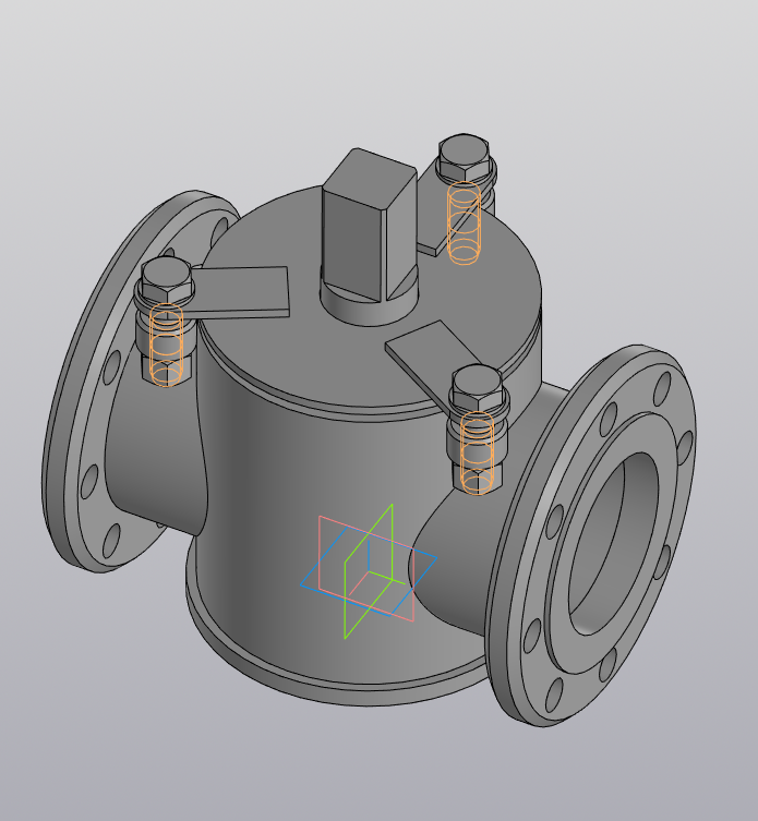 3D модель Пескоподачик Ду80 Ру16