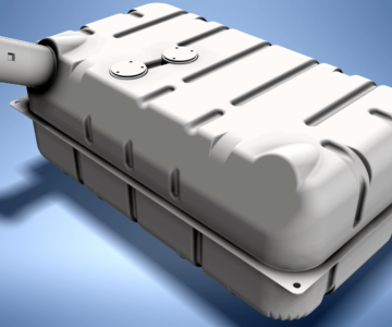 3D модель Бак топливный ГАЗ-66