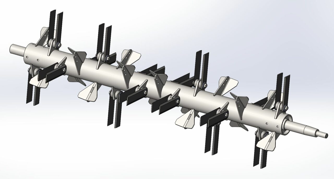 Чертеж Ротор измельчителя Палессе КЗК-10-0290140 комбайна КЗС-1218 “ПАЛЕССЕ GS12”