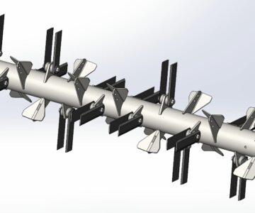 Чертеж Ротор измельчителя Палессе КЗК-10-0290140 комбайна КЗС-1218 “ПАЛЕССЕ GS12”