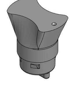 3D модель Ручка переключателя клапана подачи пара кофемашины Bosch Benvenuto B60
