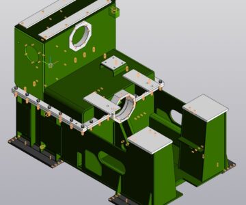 3D модель Корпус редуктора (картер) для моталки станка 2000