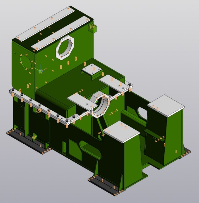 3D модель Корпус редуктора (картер) для моталки станка 2000