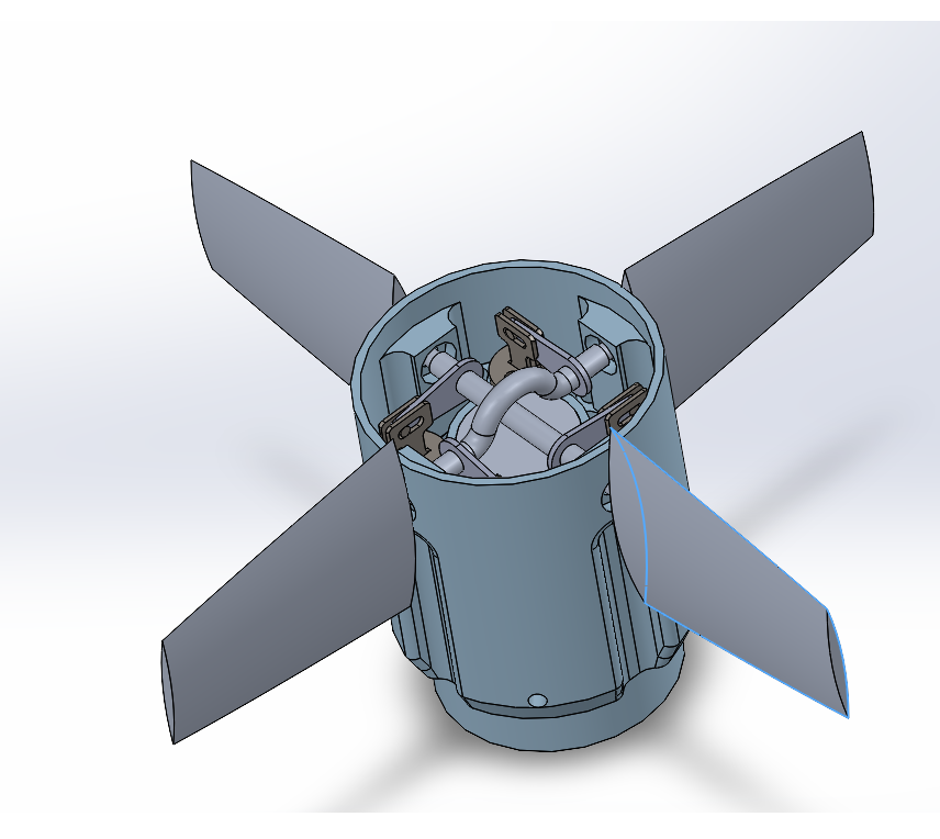 3D модель Блок управления аэродинамическими поверхностями.