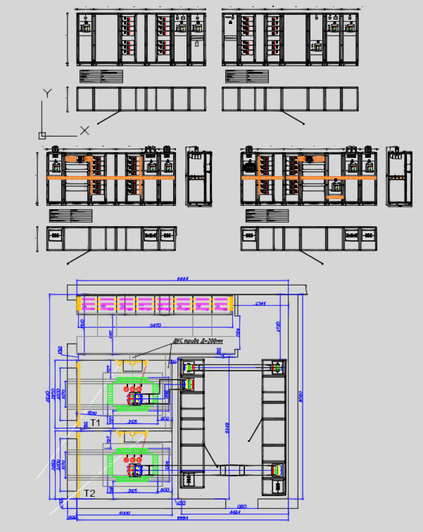 Чертеж Трансформаторная подстанция 10/0,4 кВ