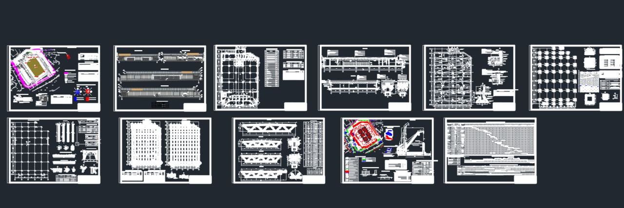 Чертеж Проект торгового центра в г. Балашиха Московской области