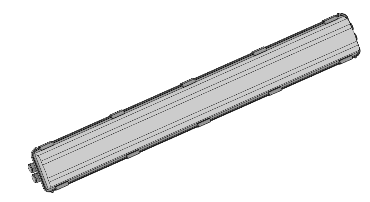 3D модель Линейный промышленный LED светильник в защищённом корпусе EU-CCL1622803