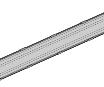 3D модель Линейный промышленный LED светильник в защищённом корпусе EU-CCL1622803