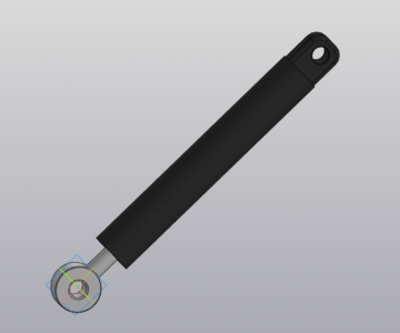 3D модель Цилиндр гидравлический ЦС 40.25.200.390(шс 20)