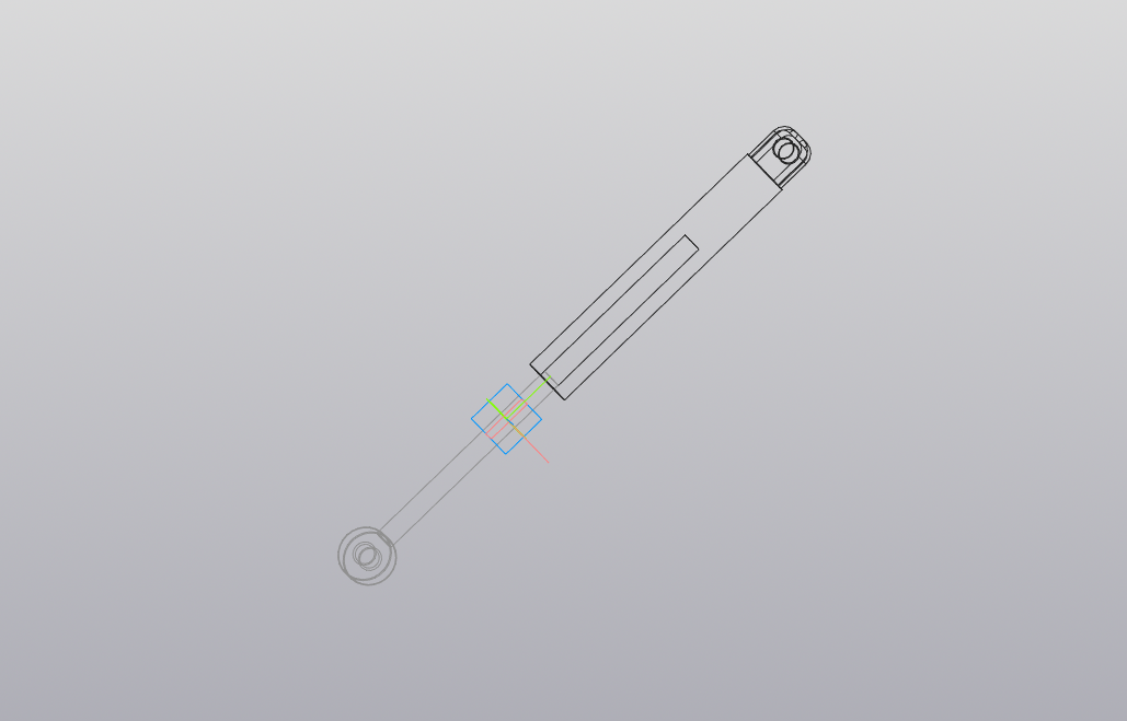 3D модель Цилиндр гидравлический ЦС 40.25.200.390(шс 20)