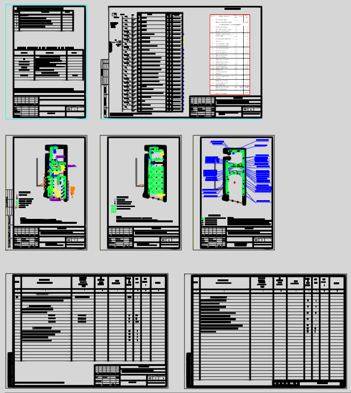 Чертеж Внутренее электроснабжение WOG CAFE