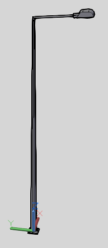 Чертеж Опора со светильником