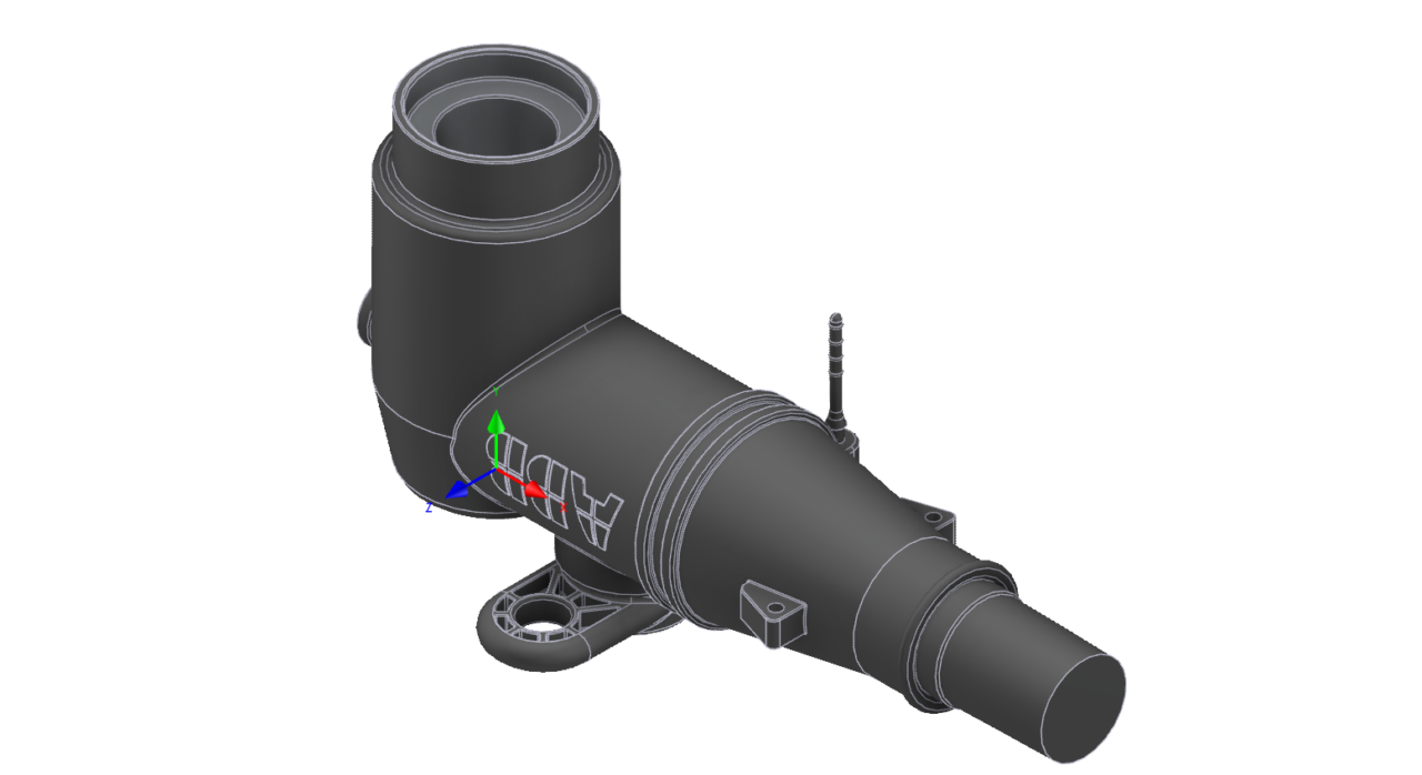 3D модель Соединитель из EPDM, ABB угловой