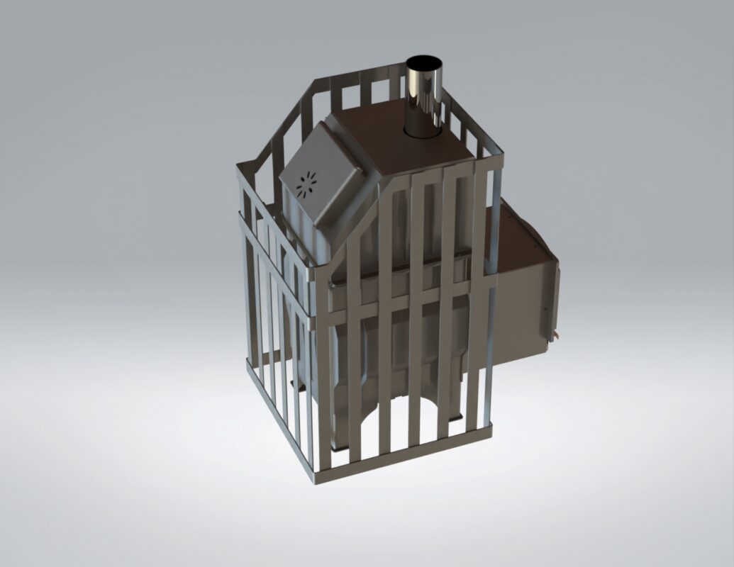 3D модель Печь банная 24м3