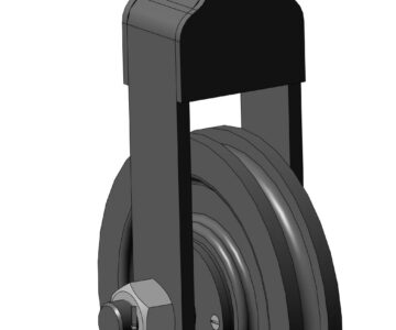 3D модель Блок компенсатор для натяжки контактного провода МФ-100