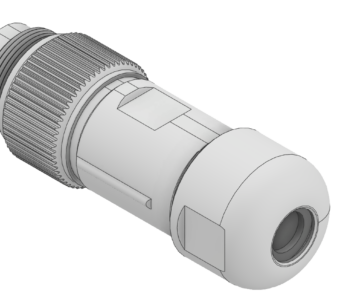 3D модель Кабельный штекер серии C 091 D+