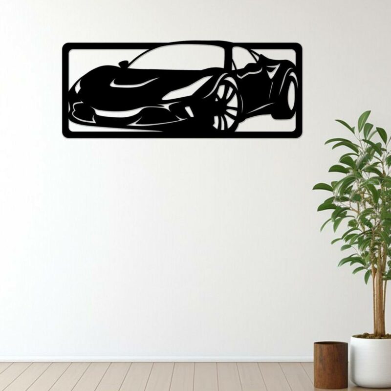 3D модель Панно металлическое "Машина" 100х50 см