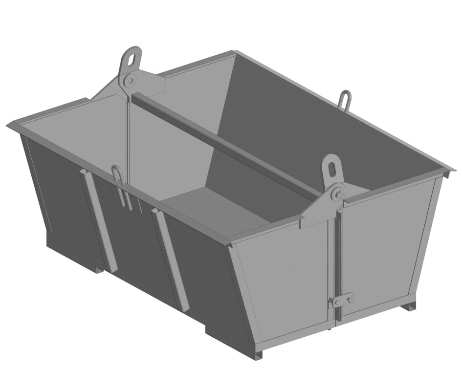 3D модель Челюстной контейнер 1639 х 1285 х 859