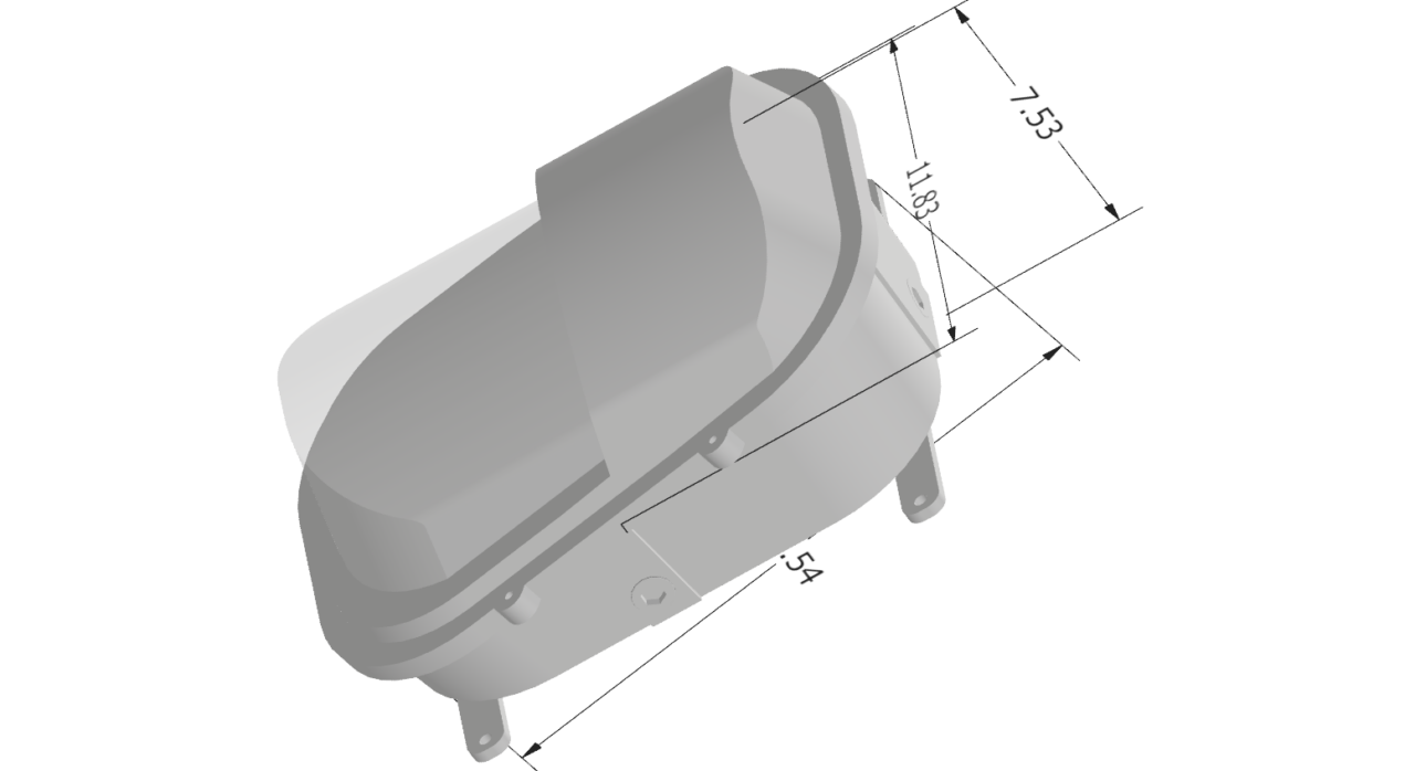 3D модель Взрывозащищённый люминесцентный Eaton Crouse-Hinds-CPMVFB2W026 UNV