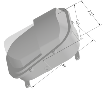 3D модель Взрывозащищённый люминесцентный Eaton Crouse-Hinds-CPMVFB2W026 UNV