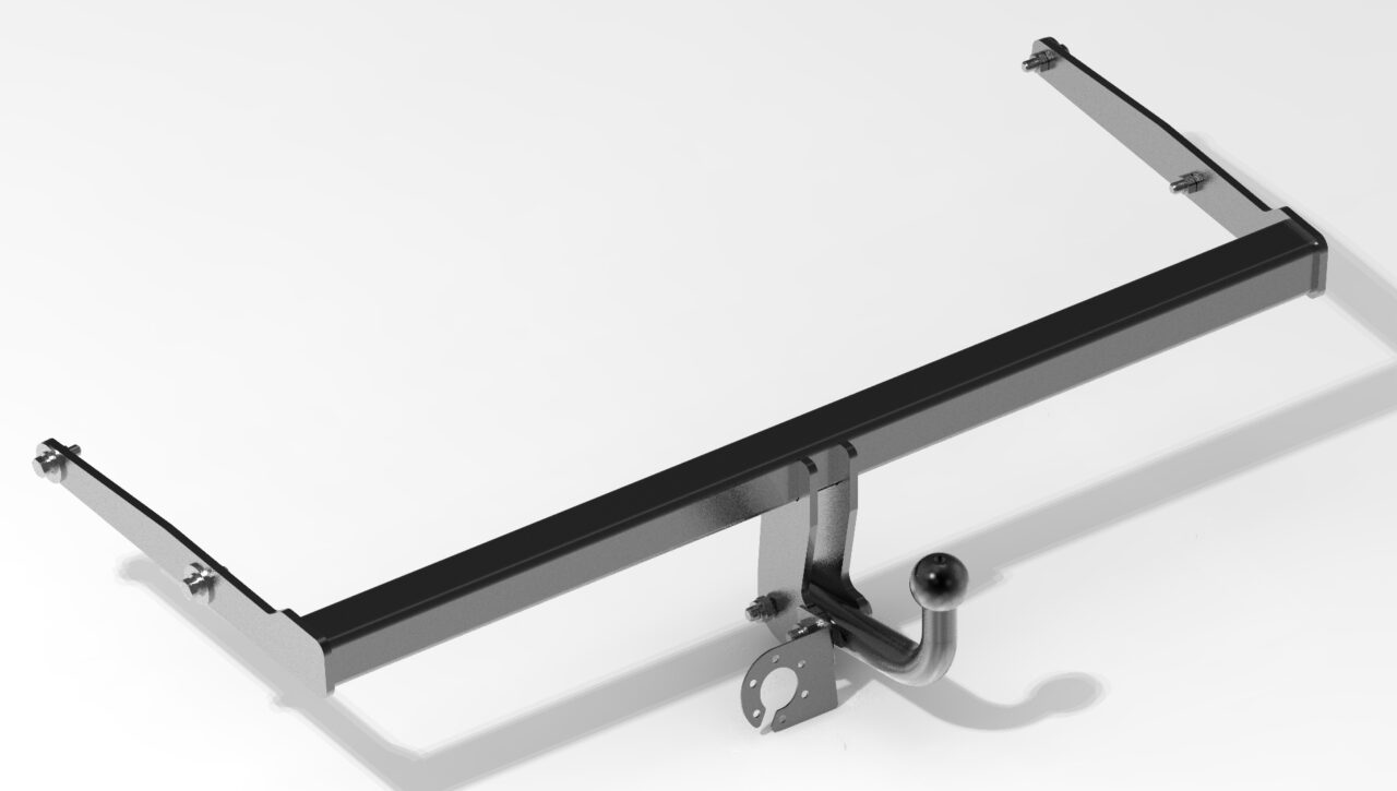 3D модель Фаркоп для автомобиля Skoda Rapid