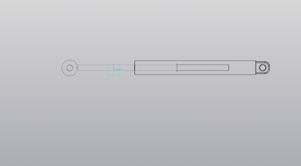 3D модель Цилиндр гидравлический 50.25.400.605(шс-25)