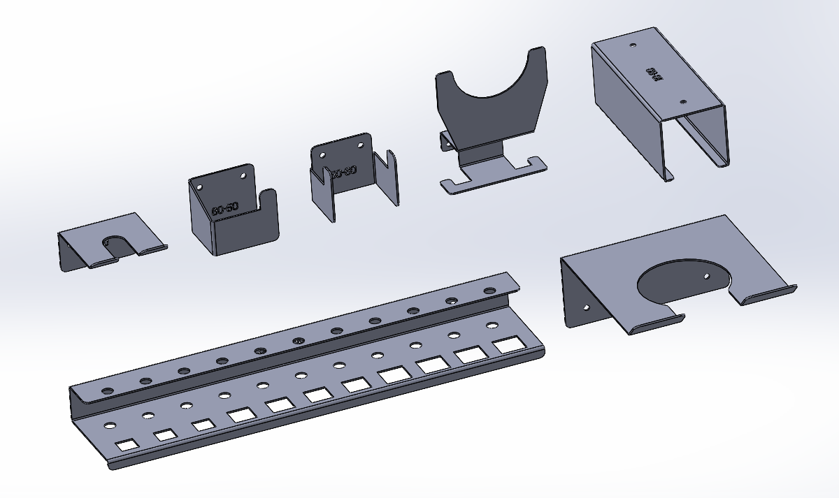 3D модель Держатели - органайзеры для инструментов