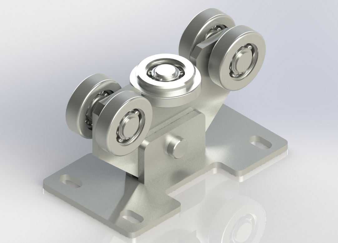 3D модель Роликовая опора DHS100 для балки 94х85