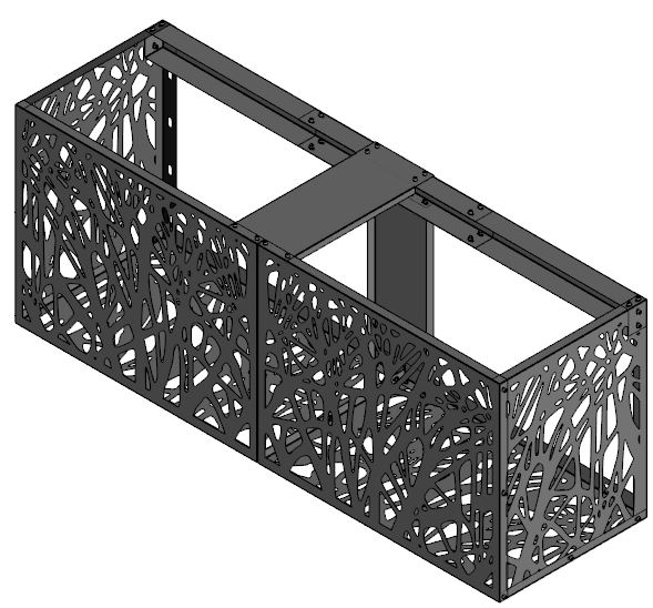 3D модель Защитный короб для кондиционера